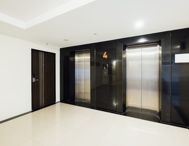 elevator in building